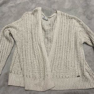 White Hollister knit cardigan